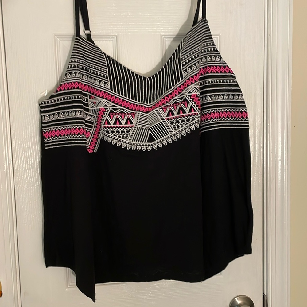 Torrid Pink Embroidered Tank